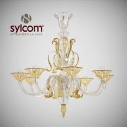 Chandelier 1425-8 D CR ORO by Sylcom