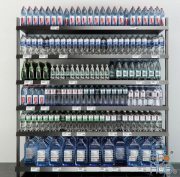 Rack with mineral water