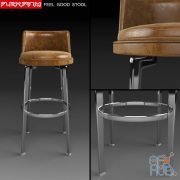 Flexform Feel Good stool (max, fbx)