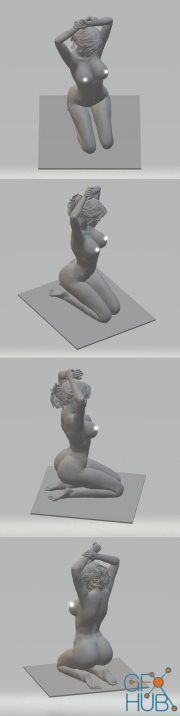Kneeling woman – 3D Print