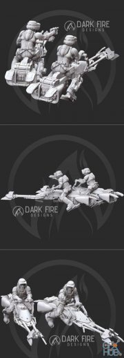 Imperial Recon Trooper Speeder Team – 3D Print