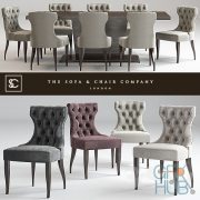 Guinea dining chair and Langham Table Lugano