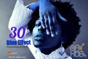 CreativeMarket - 30 Blue Effect Photoshop Action 3747230