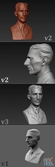 Nikola Tesla Bust – 3D Print