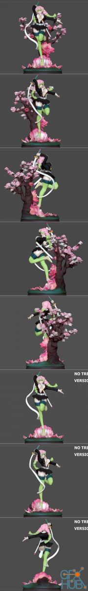 KANROJI Mitsuri KIMETSU NO YAIBA ANIME GIRL – 3D Print