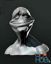 Clyde the Alien Bust – 3D Print