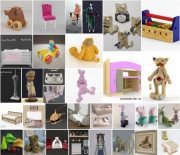 Children's Room Items 3D models Bundle