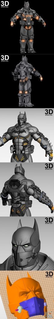 Cold Cold Heart Arkham Origins Batman XE Full Body Armor Suit Batsuit – 3D Print