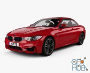 Hum 3D BMW M4 (F83) convertible with HQ interior 2014 car