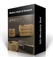 Modern chest of drawers – 3D models