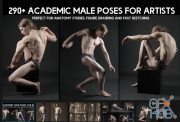 ArtStation Marketplace – 290+ Academic Male Pose Reference Pictures for Artists