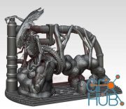 Alienqueenw Eggs Diorama – 3D Print