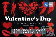 Envato – 28 Saint Valentine Photoshop Stamp Brushes