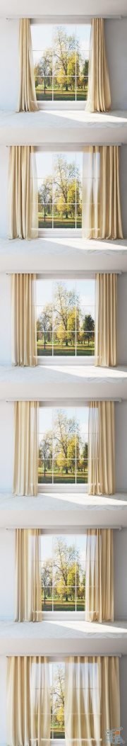 Curtains. A set of 12 models