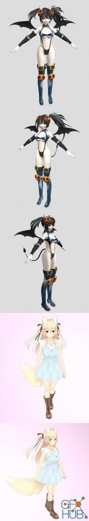 Kurumi Tokisaki Halloween Succubus and VRChat Avatar Sera B – 3D Print