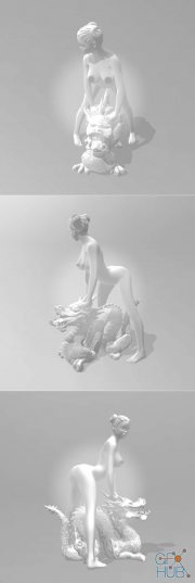 Dragon girl – 3D Print