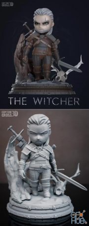 Geralt chibi from The Witcher – 3D Print