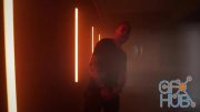 MotionArray – Man Rapping Near Red Lights 908248