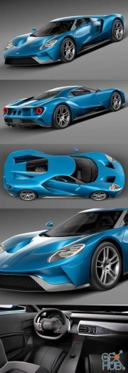 Ford GT 2017 Hi-Poly