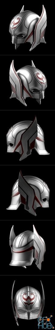 Lady Thor Helmet – 3D Print
