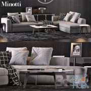 Minotti furniture set with sofa POWELL