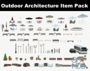 CGTrader – Outdoor Architecture Item Pack 3D models