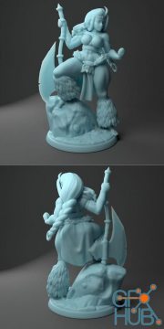 Skadi The Human Barbarian – 3D Print