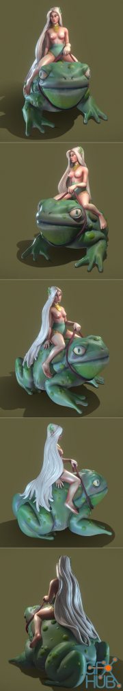 Frog lady – 3D Print
