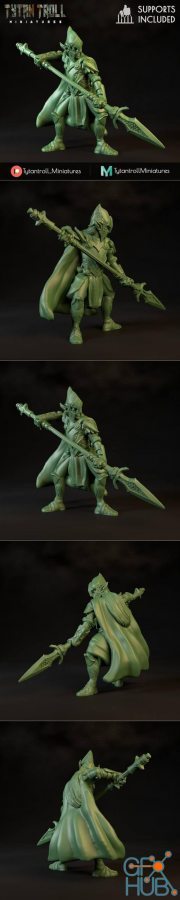 Elven Spearman – 3D Print