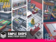 Unity Asset – Simple Shop Interiors – Cartoon assets
