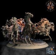 Archvillain Games Baron’s Horses – 3D Print