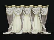Curtains with wavy cornice