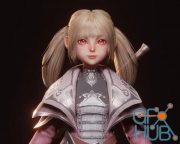 Create an MMORPG character style in Blender - Real-time process