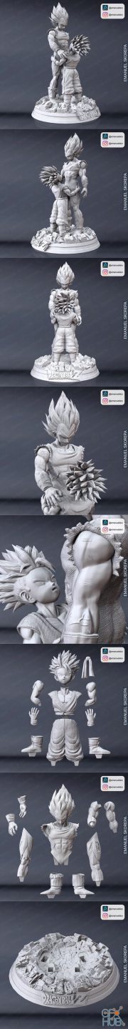 Vegeta and Trunk Diorama – 3D Print