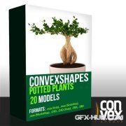 CGAxis Convexshapes 3D Potted Plants Collection