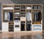 Set for clothes and shoes cabinet
