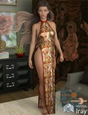 VERSUS – dForce Sexy Loin Dress For Genesis 8 Females