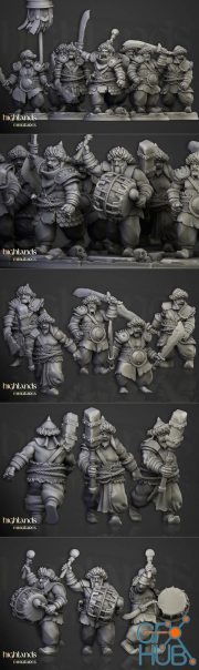 Highlands Miniatures - Khazarian Warriors – 3D Print