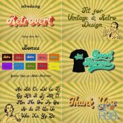 CreativeMarket - Retrovert - Retro Script (+Bonus) 3896533