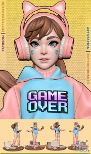 Gamer Girl – 3D Print