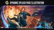 ArtStation – Dynamic Splash Page Illustration