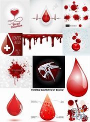 Drop of blood donor medicine flyer template banner background