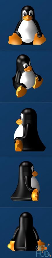 Tux Linux Penguin – 3D Print