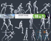Cubebrush – Low Poly Sport Pose PACK