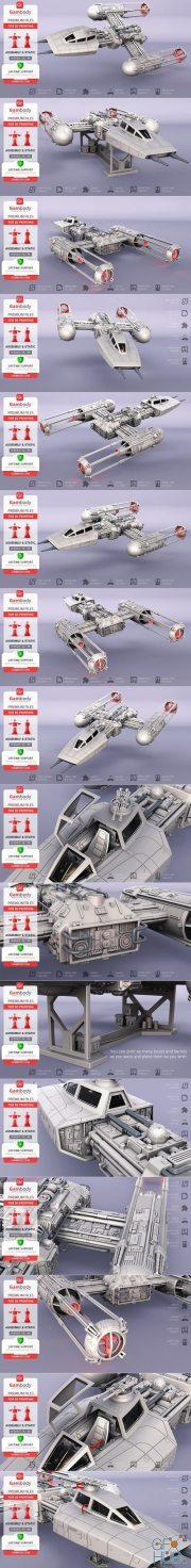Y-wing Starfighter – 3D Print