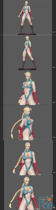 CAMMY STREET FIGHTER GAME CHARACTER GIRL ANIME WOMAN – 3D Print