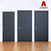 Doors Academy Scandi (max, fbx)