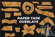 Envato – 17 Paper Tape Isolated Overlays Texture Pack