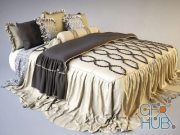 Classic bedclothes with pillows