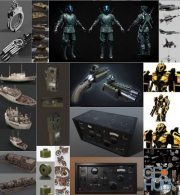 PBR Game 3D-Models Bundle May 2019
